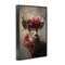 Stupell Industries Poinsettia Christmas Deer Framed Giclee, design by Tina LeCour